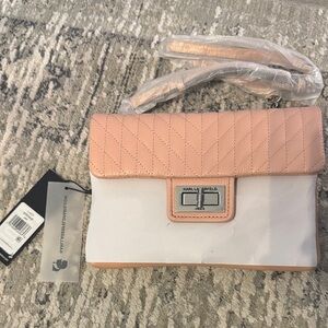 NWT Karl Lagerfeld Pink Quilted Crossbody Bag